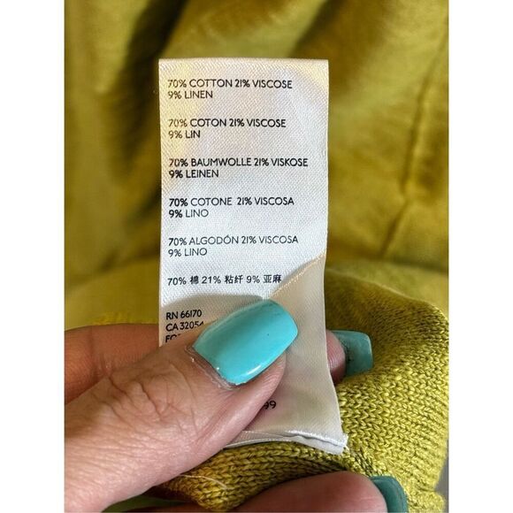 NWOT Free People Beach El Topo Sweater Bitter Olive Linen Blend Maxi Dress Small - Picture 6 of 10